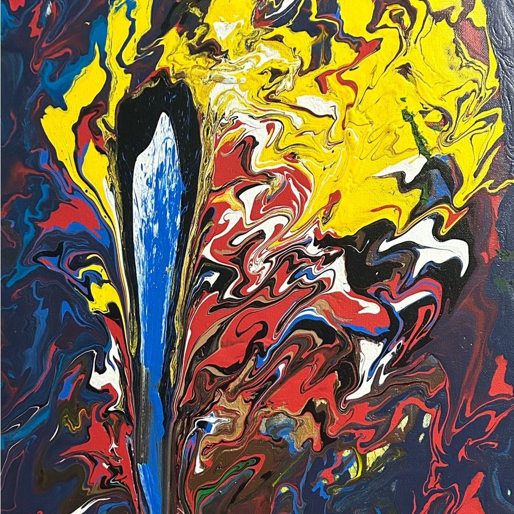 Abstract Colorful Canvas Art